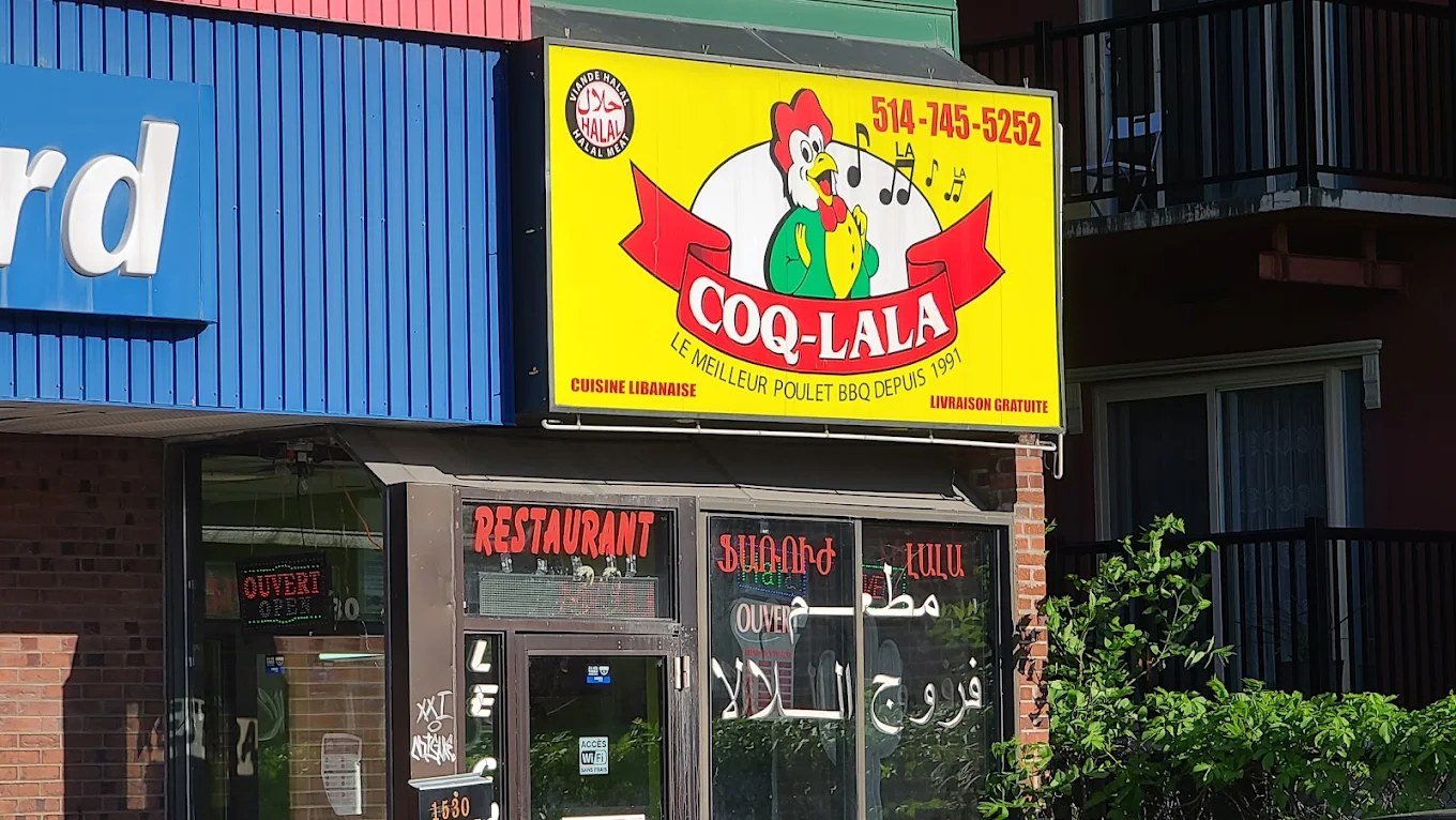 Façade du restaurant COQ-LALA